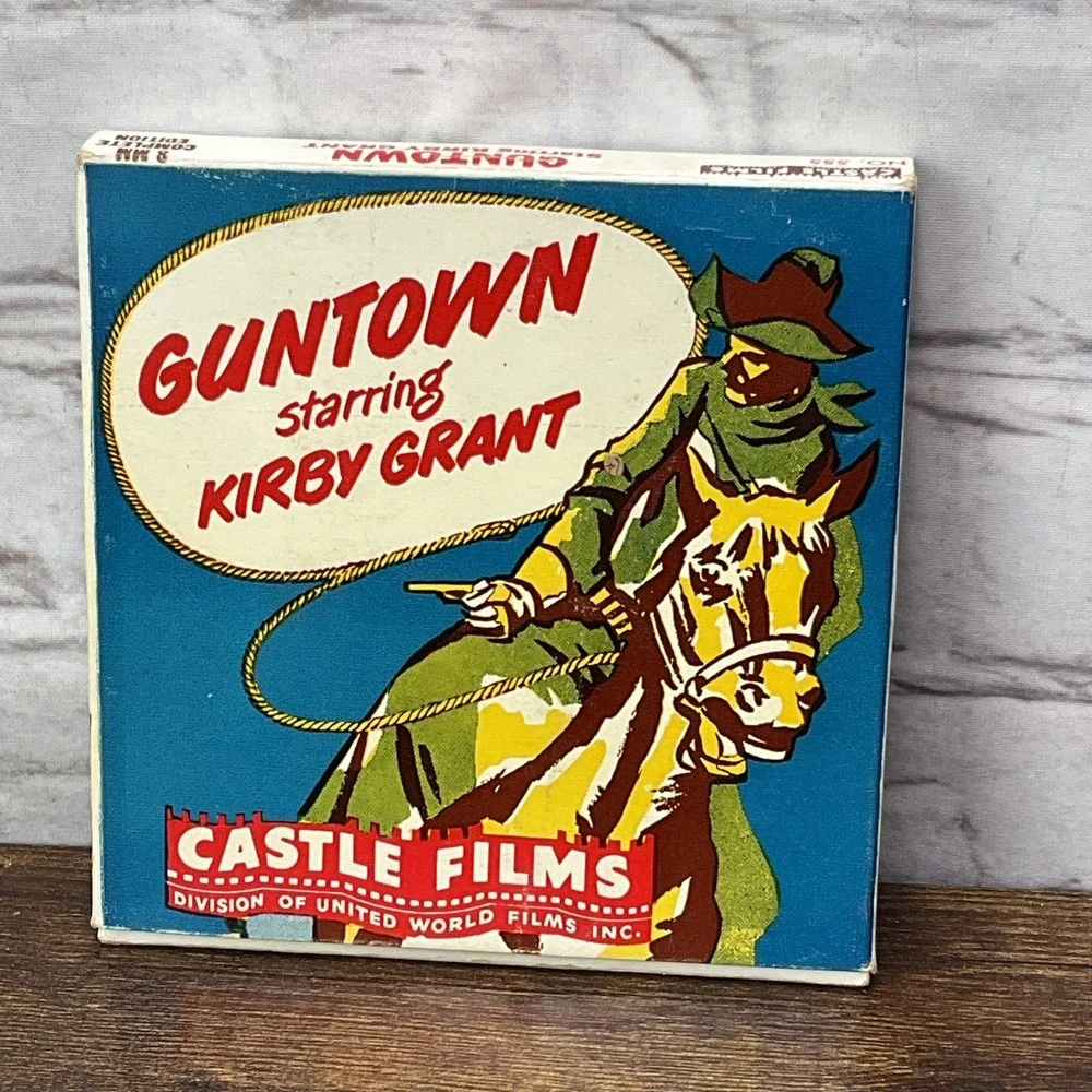 Guntown starring Kirby Grant 8MM Vintage Movie Original Box And Price Tag